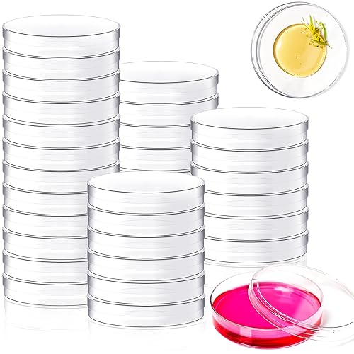 School Project Dishes Hamiggaa 30-Pack Plastic Petri Dishes